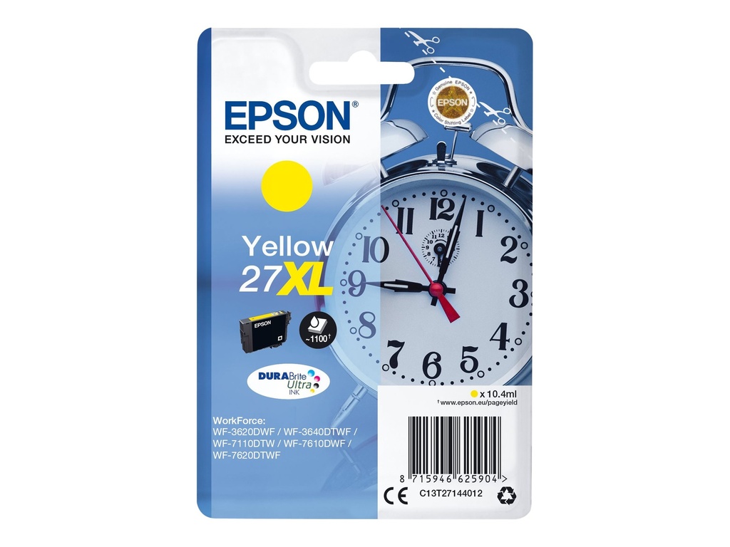 Epson 27XL - 10.4 ml - XL - Gelb - original