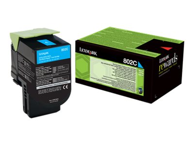 Lexmark 802C - Cyan - original - Tonerpatrone