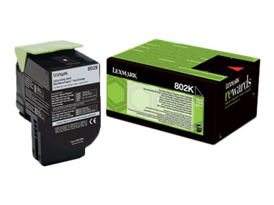 Lexmark 802K - Schwarz - original - Tonerpatrone