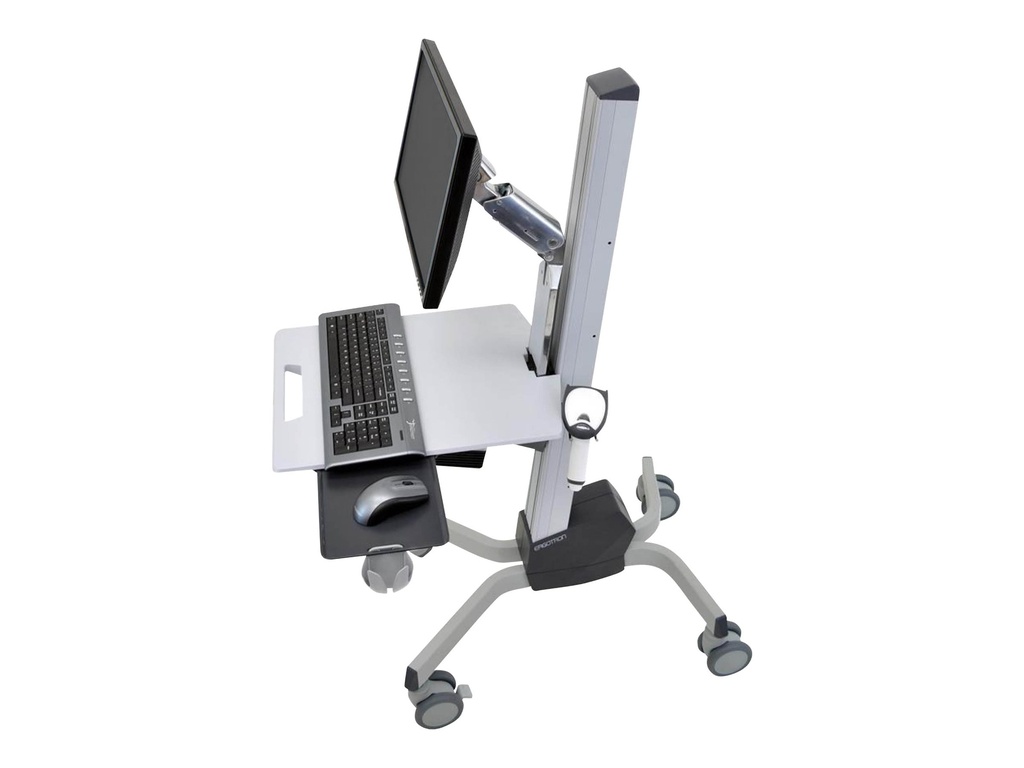 Ergotron Neo-Flex - Wagen - Constant Force-Höhenverstellung - für LCD-Display / PC-Ausrüstung - Aluminium, hochwertiger Kunststoff, verzinker Stahl - Zweistufiges Grau - Bildschirmgröße: bis zu 68,6 cm (bis zu 27 Zoll)