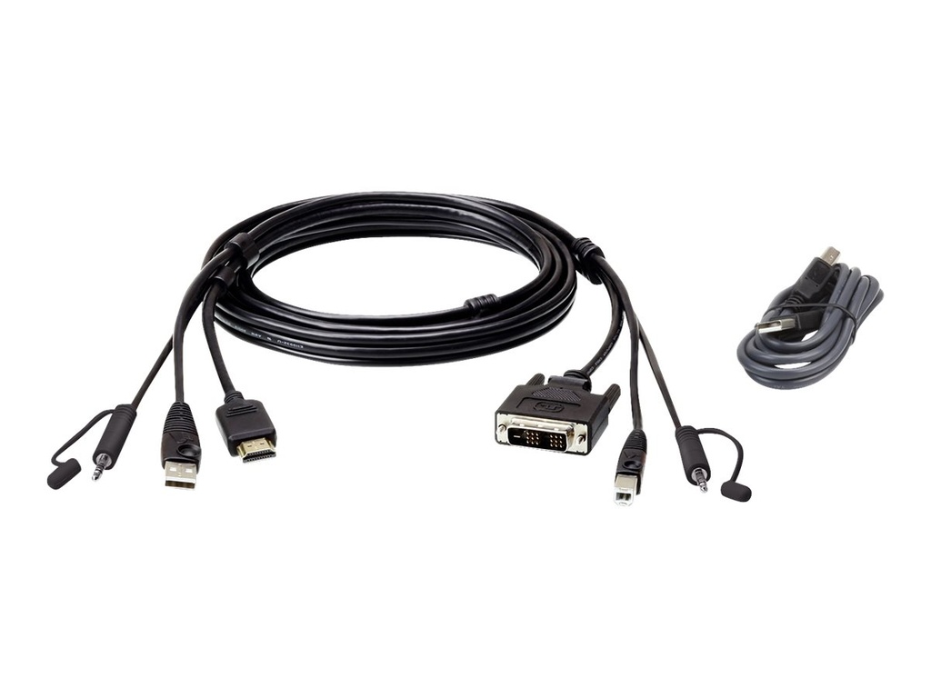 ATEN 2L-7D02DHX2 - Video- / USB- / Audio-Kabel