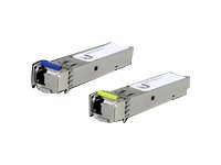 Ubiquiti U Fiber Single-Mode - SFP (Mini-GBIC)-Transceiver-Modul - GigE - 1000Base-BiDi - LC Single-Modus - bis zu 3 km - 1550 nm / 1310 nm (Packung mit 20)