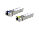 Ubiquiti U Fiber Single-Mode - SFP (Mini-GBIC)-Transceiver-Modul - GigE - 1000Base-BiDi - LC Single-Modus - bis zu 3 km - 1550 nm / 1310 nm (Packung mit 20)