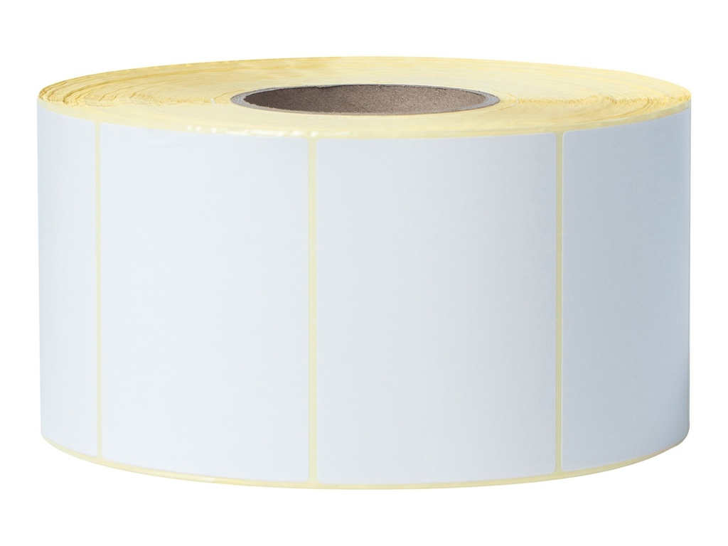 Brother Premium - Halbglänzend - Oberseite beschichtet - weiß - 102 x 74 mm 2940 Etikett(en) (1 Rolle(n)