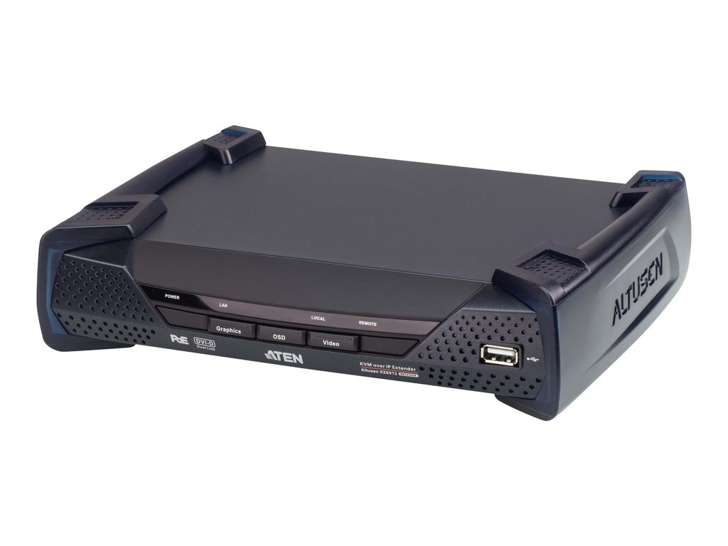 ATEN ALTUSEN KE6912R DVI KVM Over IP Extender (Receiver)