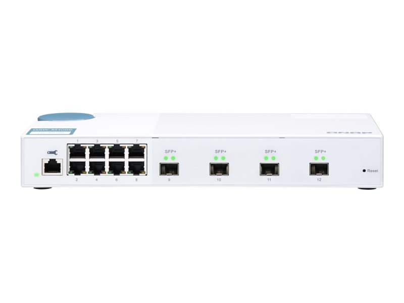 QNAP QSW-M408S - Switch - managed - 8 x 10/100/1000 + 4 x 10 Gigabit SFP+