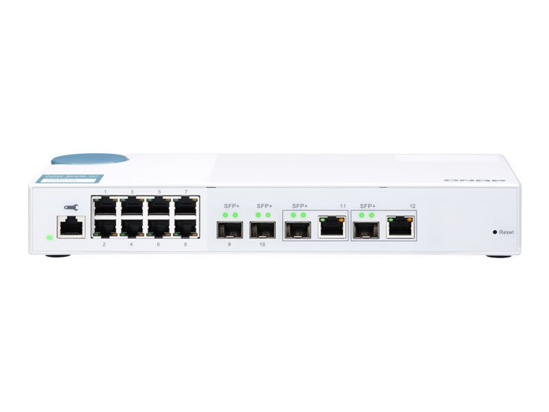 QNAP QSW-M408-2C - Switch - managed - 2 x 10 Gigabit SFP+ + 2 x C 10 G-Bit SFP+ + 8 x 10/100/1000
