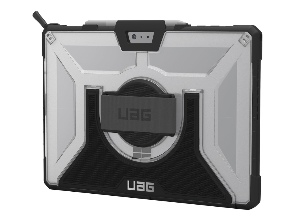Urban Armor Gear UAG Rugged Case for Surface Pro 7+/7/6/5/LTE/4 w/ Handstrap & Shoulder Strap - Ice - Schutzabdeckung für Tablet - widerstandsfähig - Schwarz, Ice - für Microsoft Surface Pro (Mitte 2017)