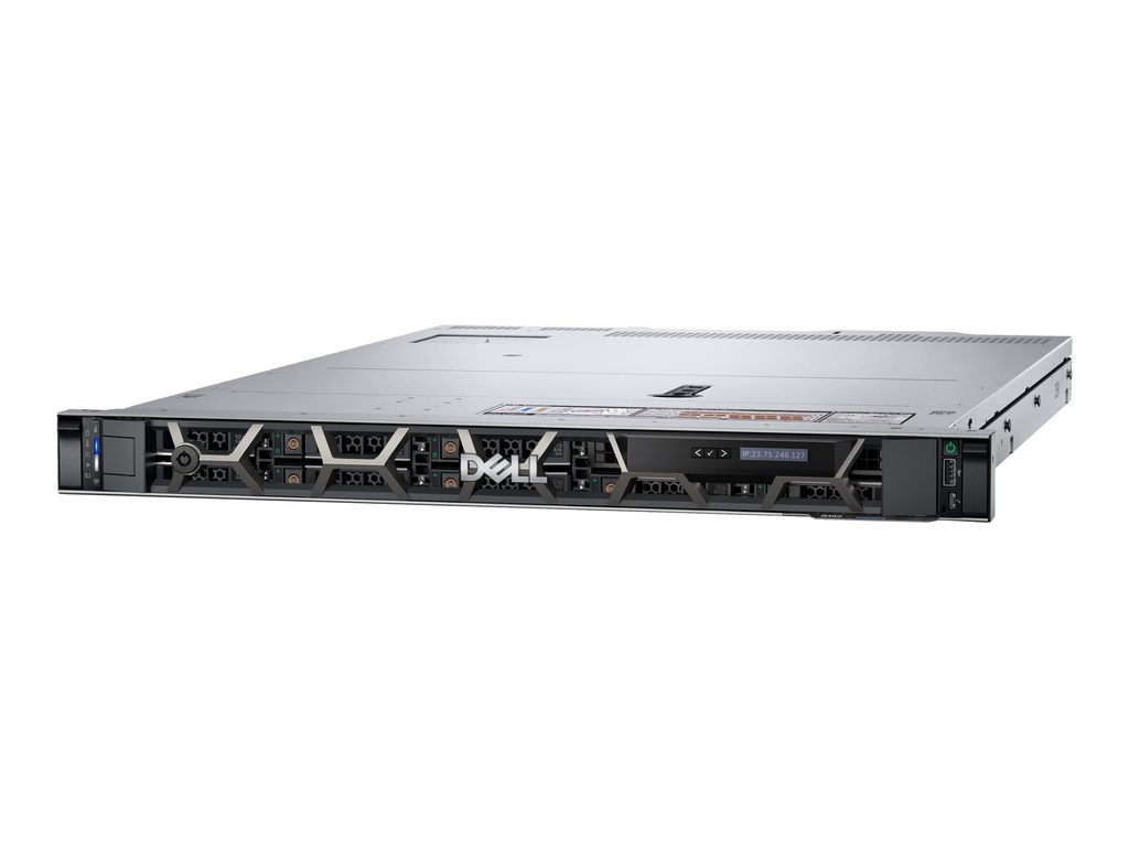 Dell PowerEdge R450 - Server - Rack-Montage - 1U - zweiweg - 1 x Xeon Silver 4314 / 2.4 GHz - RAM 16 GB - SAS - Hot-Swap 6.4 cm (2.5")