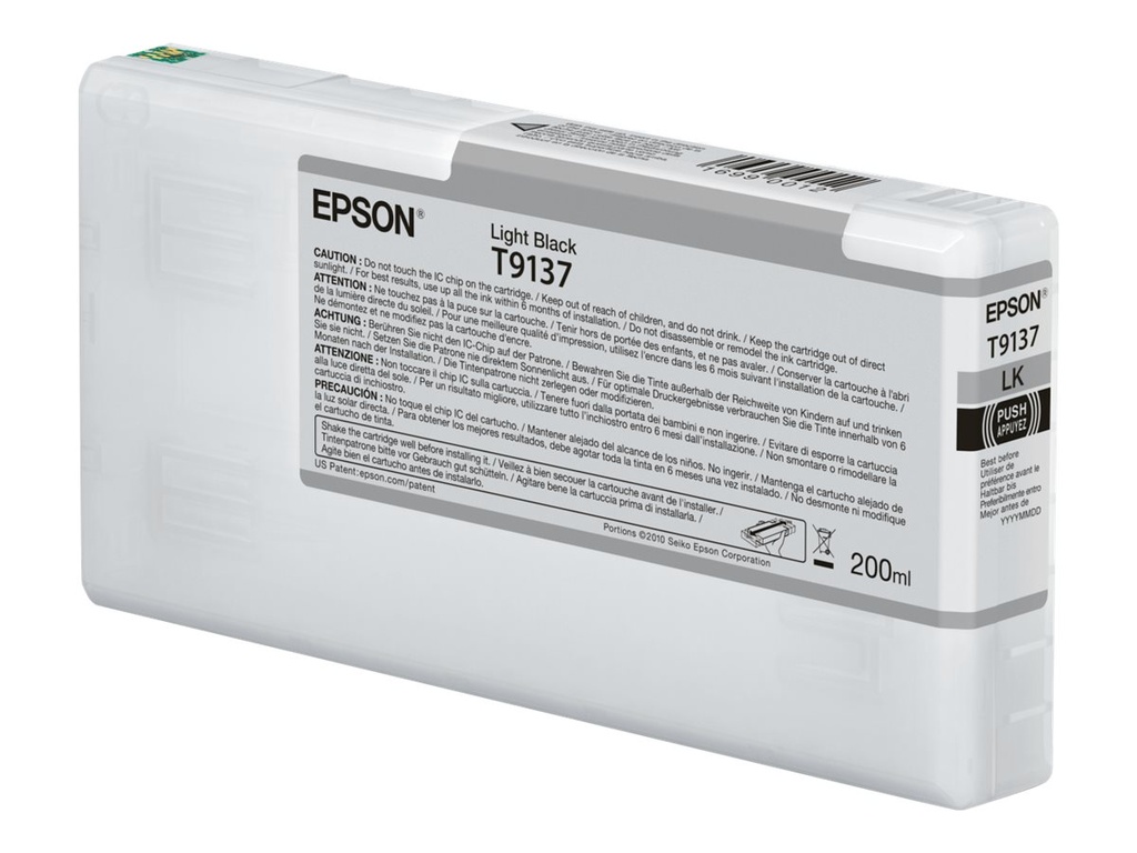 Epson T9137 - 200 ml - Schwarz - original - Tintenpatrone