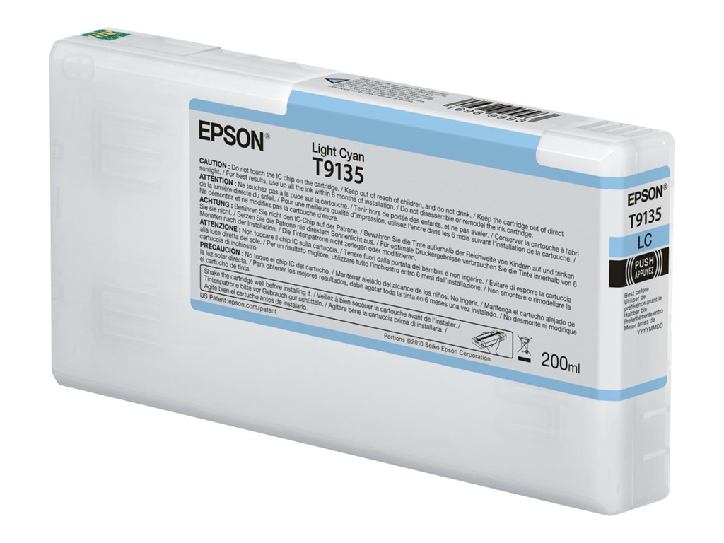 Epson T9135 - 200 ml - hell Cyan - original