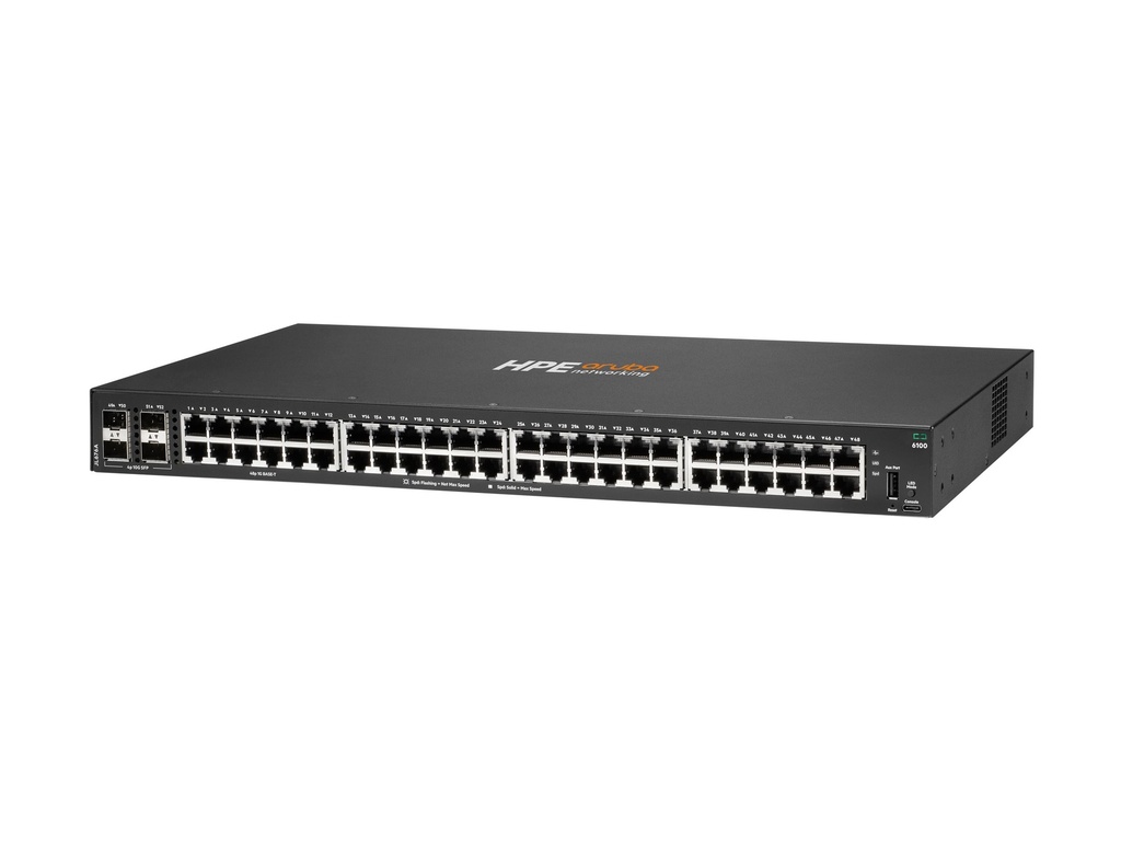 HPE Aruba 6100 48G 4SFP+ Switch - Switch - managed