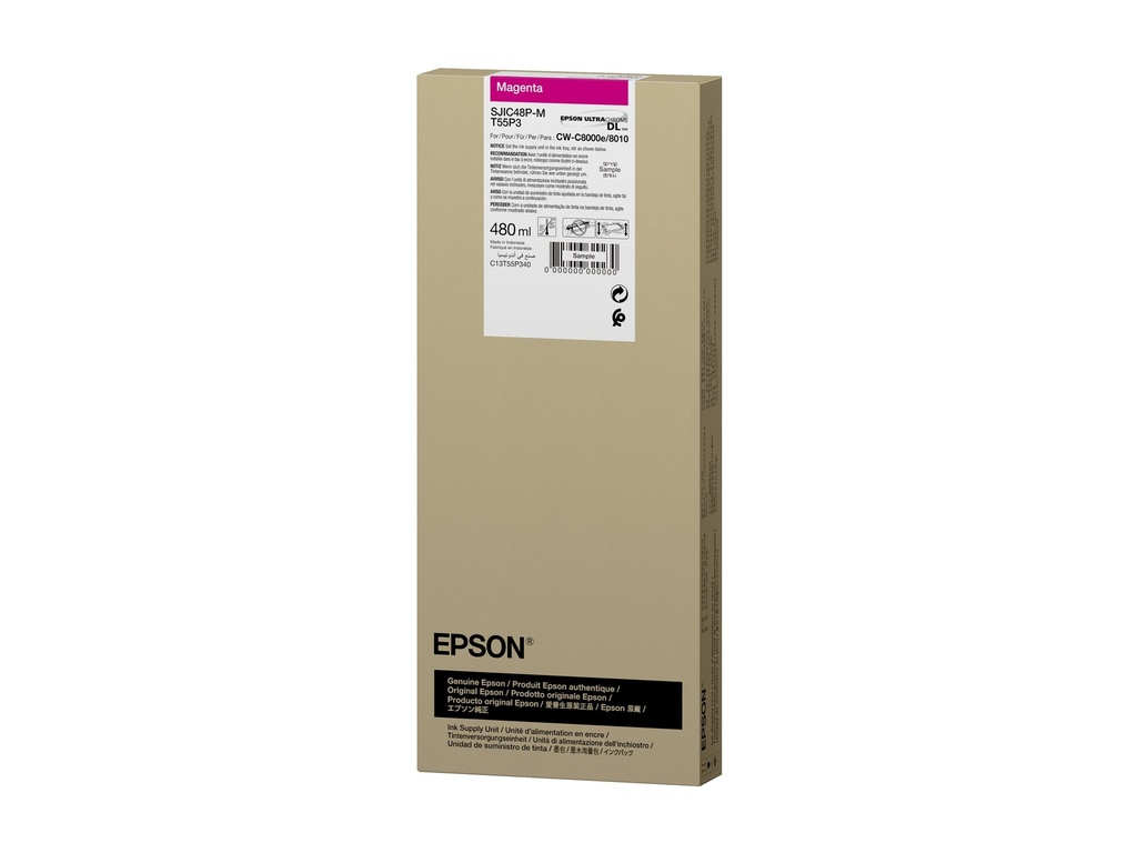 [C13T55P340] Epson T55P3 - 480 ml - Magenta - original - Box