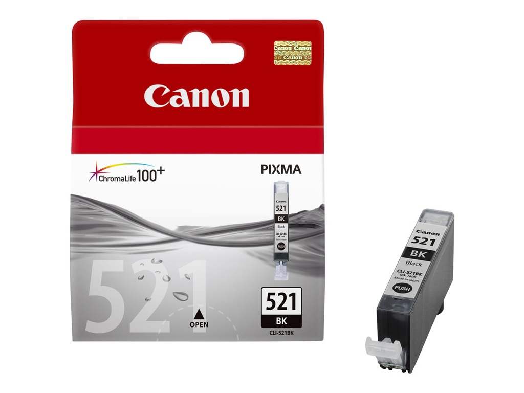 Canon CLI-521B Tinte schwarz Standardkapazität 2 - Original - Tintenpatrone
