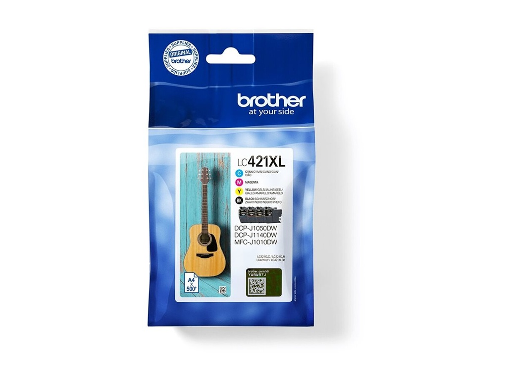 Brother LC421XL - 4er-Pack - XL - Schwarz, Gelb