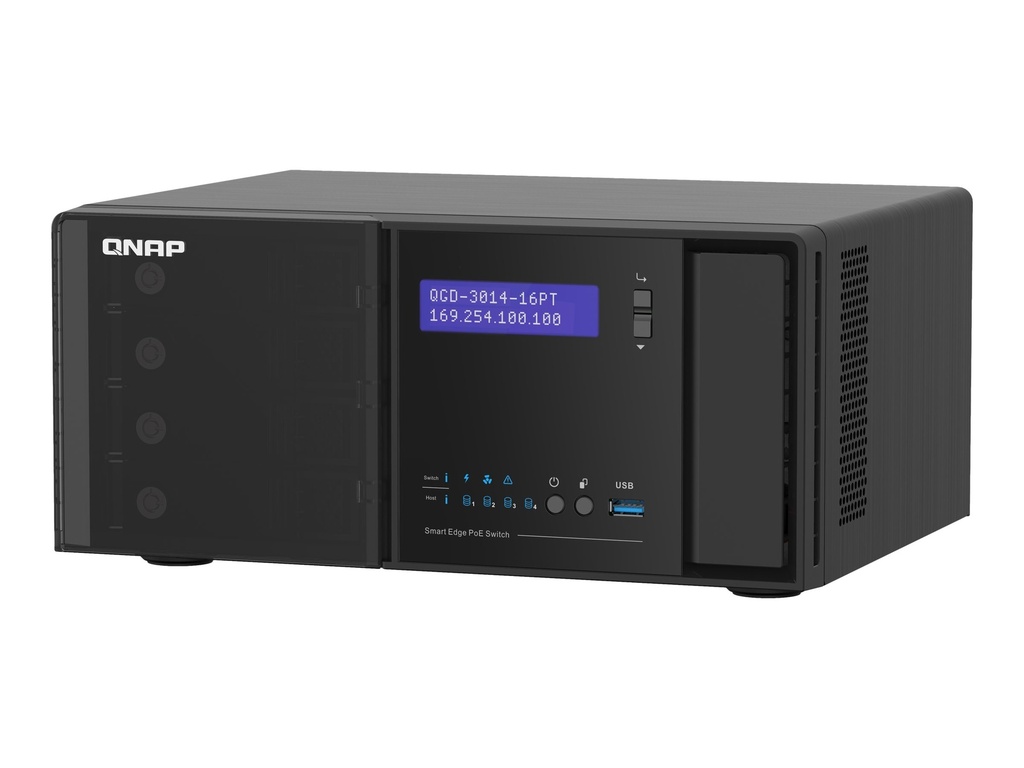 QNAP QGD-3014-16PT - Switch - Smart - 16 x 10/100/1000 (PoE+)