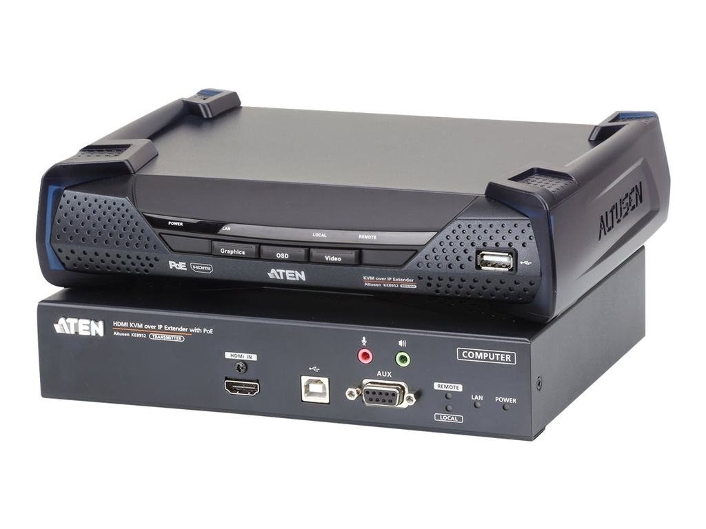 ATEN KE8952, Receiver and Transmitter - KVM-/Audio-/USB-/serieller