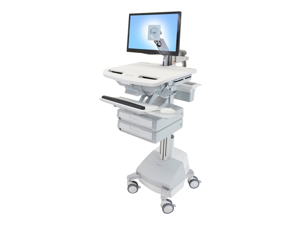 Ergotron Cart with LCD Arm, SLA Powered, 2 Drawers - Wagen (nur Laden)