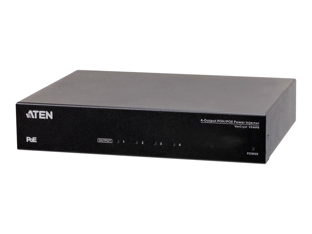 ATEN VE44PB - PoH-/PoE-njektor - Wechselstrom