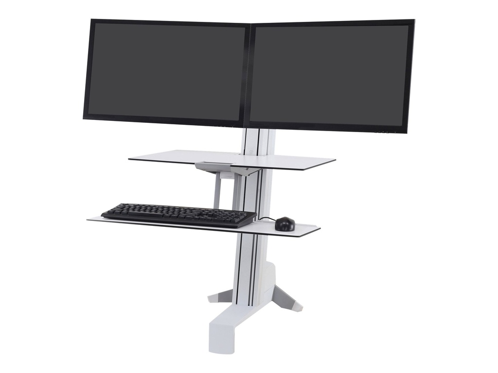 Ergotron WorkFit-S Dual Workstation - Stehender Tischwandler