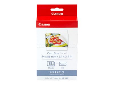 Canon KC-18 IF Scheckkartengroesse Sticker - Etiketten/Beschriftungsbänder