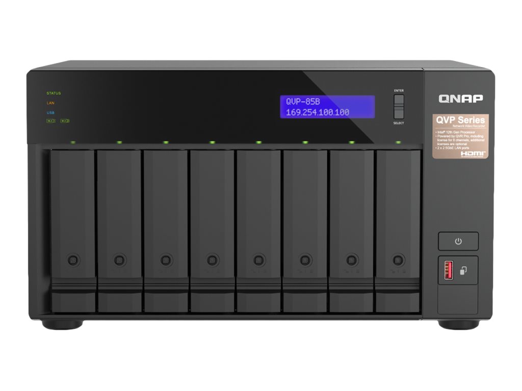 QNAP QVP-85B - NVR - 16 Kanäle - netzwerkfähig