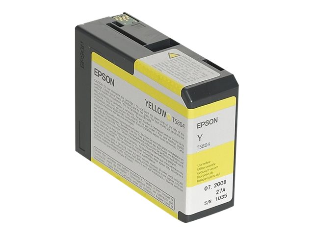 Epson T5804 - 80 ml - Gelb - original - Tintenpatrone