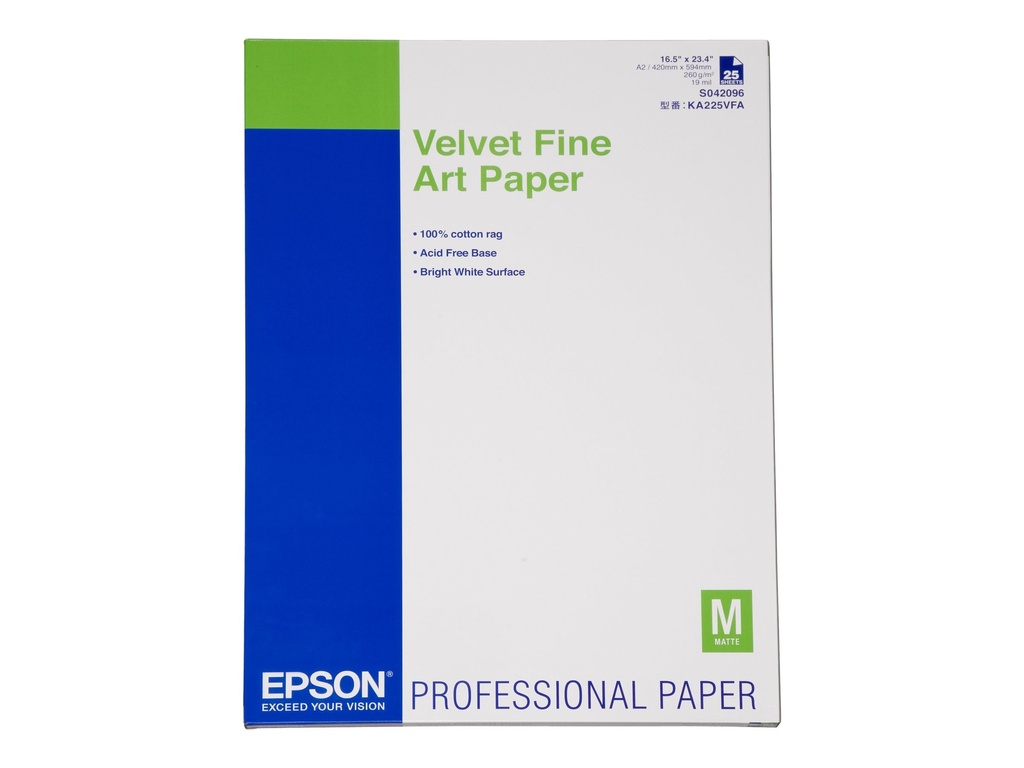 Epson Fine Art Velvet - Velvet - A2 (420 x 594