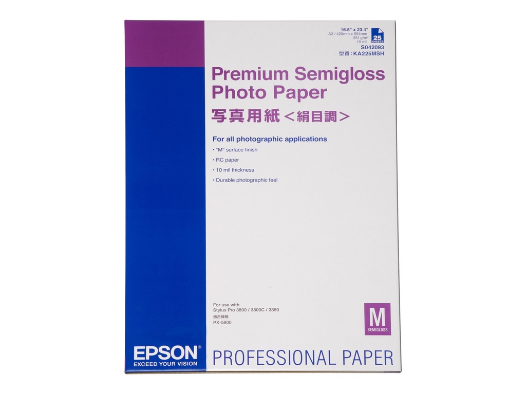Epson Premium Semigloss Photo Paper - Halbglänzend - A2 (420 x 594 mm)