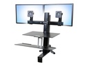Ergotron Tall-User Kit for WorkFit Dual - Befestigungskit (2 Drehgelenke, 2 Halterungen mit Erhöhung)