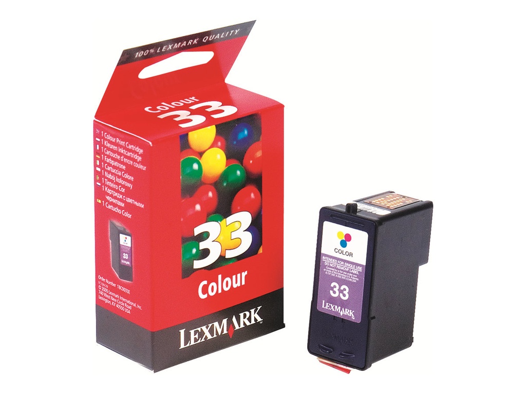Lexmark Cartridge No. 33 - Gelb, Cyan, Magenta