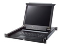 ATEN Slideaway CL1000M - KVM-Konsole mit KVM-Switch - 1 Anschlüsse - PS/2 - Frankreich - 43.2 cm (17")