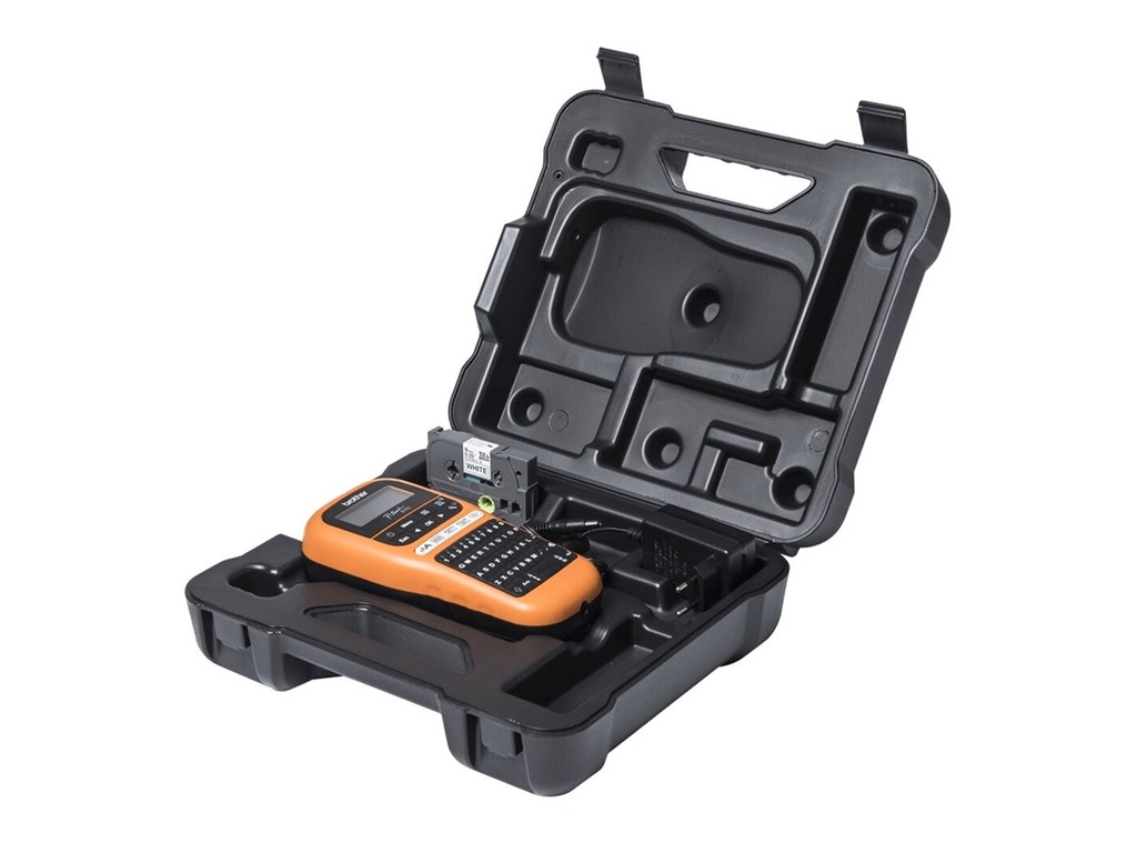 Brother P-Touch PT-E110VP - Beschriftungsgerät - s/w - Thermotransfer - Rolle (1,2 cm)