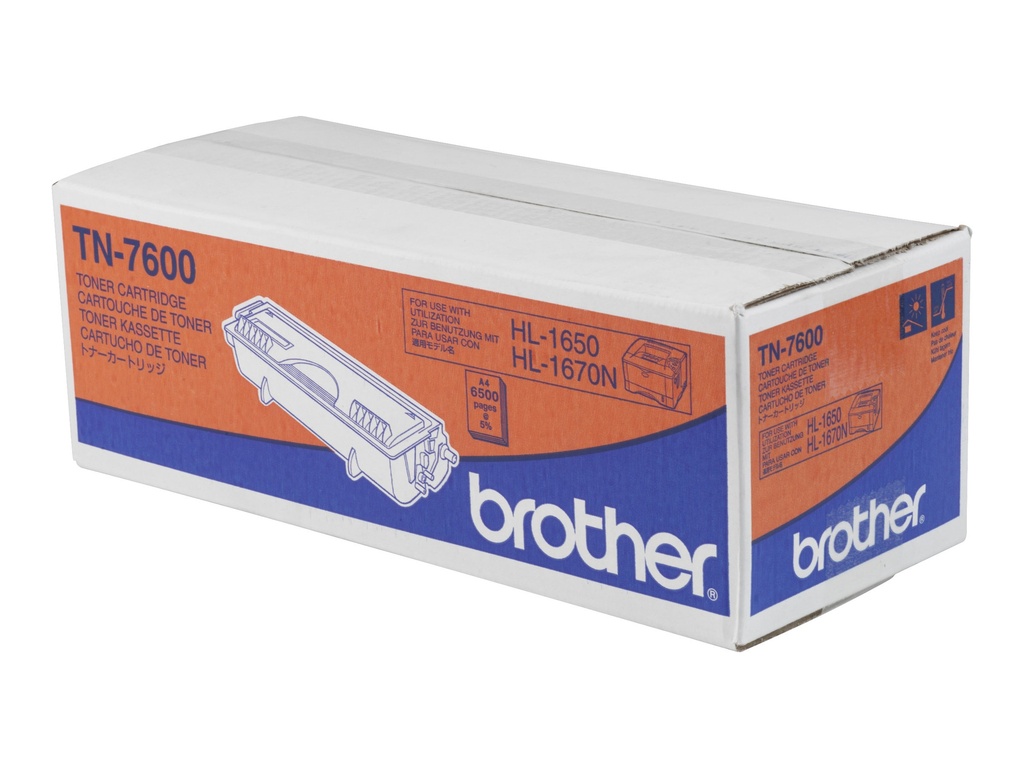 Brother TN7600 - Schwarz - original - Tonerpatrone