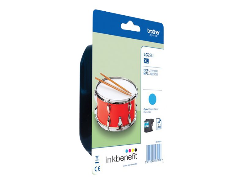 Brother LC22UC - XL - Cyan - original - Tintenpatrone