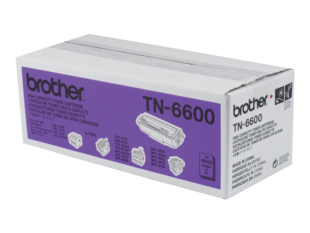 Brother TN-6600 - Schwarz - original - Tonerpatrone