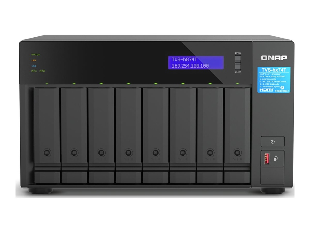 QNAP TVS-h874T - NAS-Server - 8 Schächte - SATA