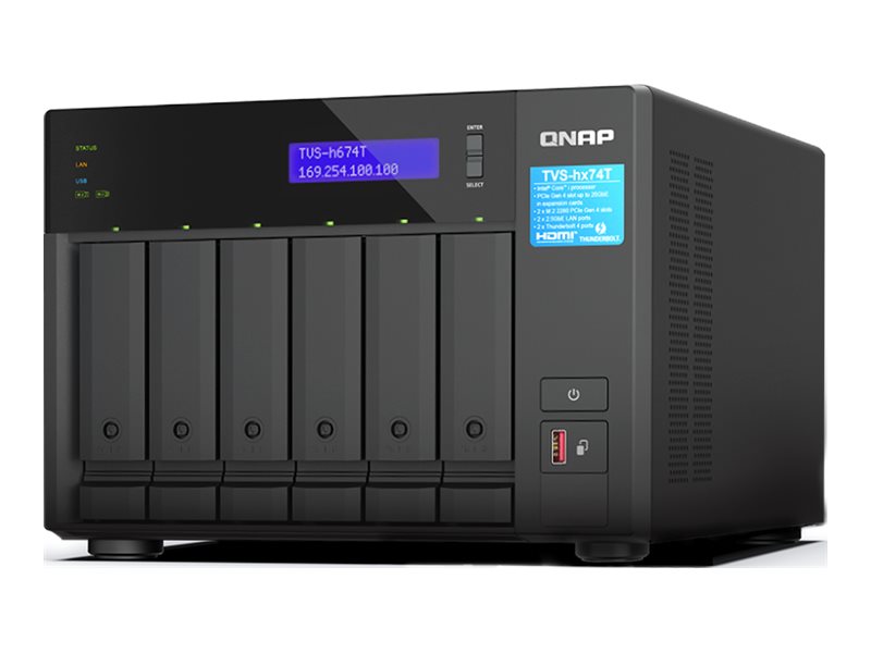 QNAP TVS-H674T - NAS-Server - 6 Schächte - SATA