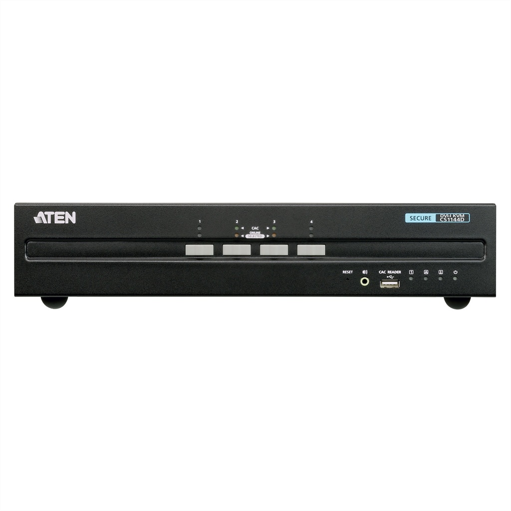 ATEN USB DVI Dual Display Secure KVM Switch - KVM-Umschalter - 4-Port