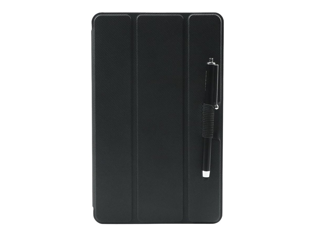 Mobilis EDGE - Flip-Hülle für Tablet - Schwarz, durchsichtig - für Lenovo Tab M8 HD (2nd Gen)