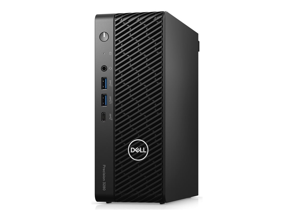 Dell Precision 3280 - CFF - 1 x Core i7 i7-14700 / 2.1 GHz - vPro Enterprise - RAM 16 GB - SSD 512 GB - NVMe, Class 40 - T1000 - 1GbE - Win 11 Pro - Monitor: keiner - Schwarz, schwarz (Tastatur)