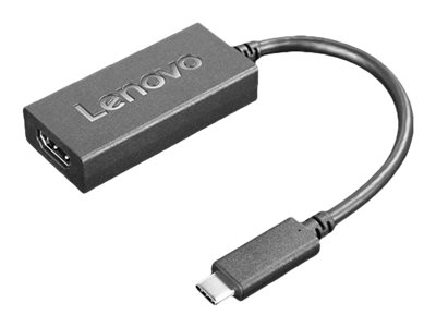 Lenovo Videoadapter - 24 pin USB-C männlich zu HDMI weiblich - Schwarz - unterstützt 4K 60 Hz (3840 x 2160)
