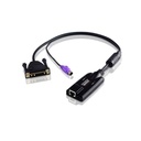 ATEN KA7130 - Schwarz - 13W3 + PS/2 - RJ-45 - Männlich/Weiblich - Kunststoff - 120 g