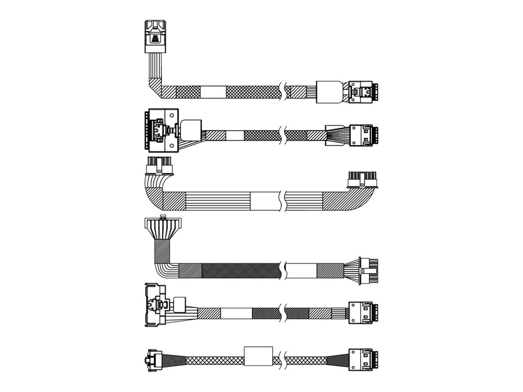 Lenovo Speicherkabelkit - für 4 x 2,5" SAS/SATA