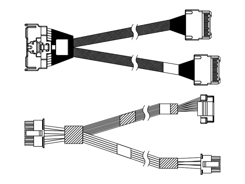 Lenovo ThinkSystem - Speicherkabelkit - für 2