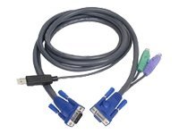 ATEN Intelligent KVM Cable 2L-5502UP - Tastatur- / Video- / Maus- (KVM-)