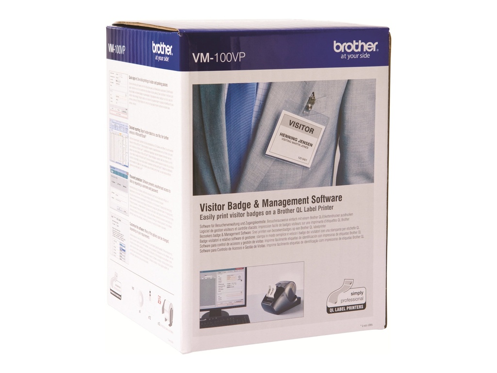Brother Visitor Badge & Management Software VM-100VP