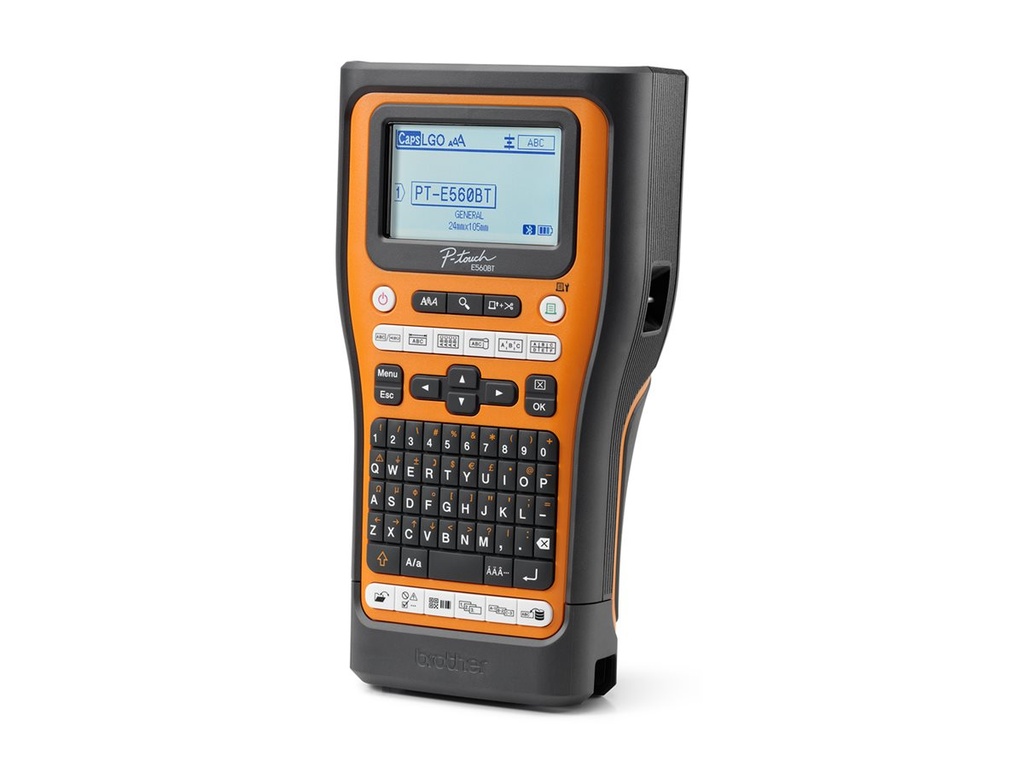 Brother P-Touch PT-E560BTSP - Beschriftungsgerät - s/w - Thermotransfer - Rolle (2,4 cm)
