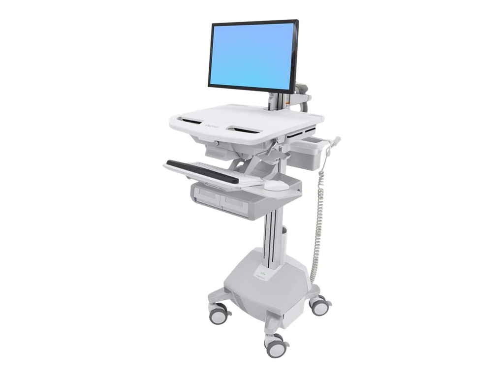 Ergotron Cart with LCD Arm, LiFe Powered, 2 Drawers - Wagen (nur Laden)