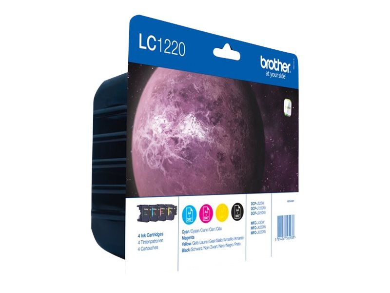Brother LC1220VALBP - 4er-Pack - Schwarz, Gelb